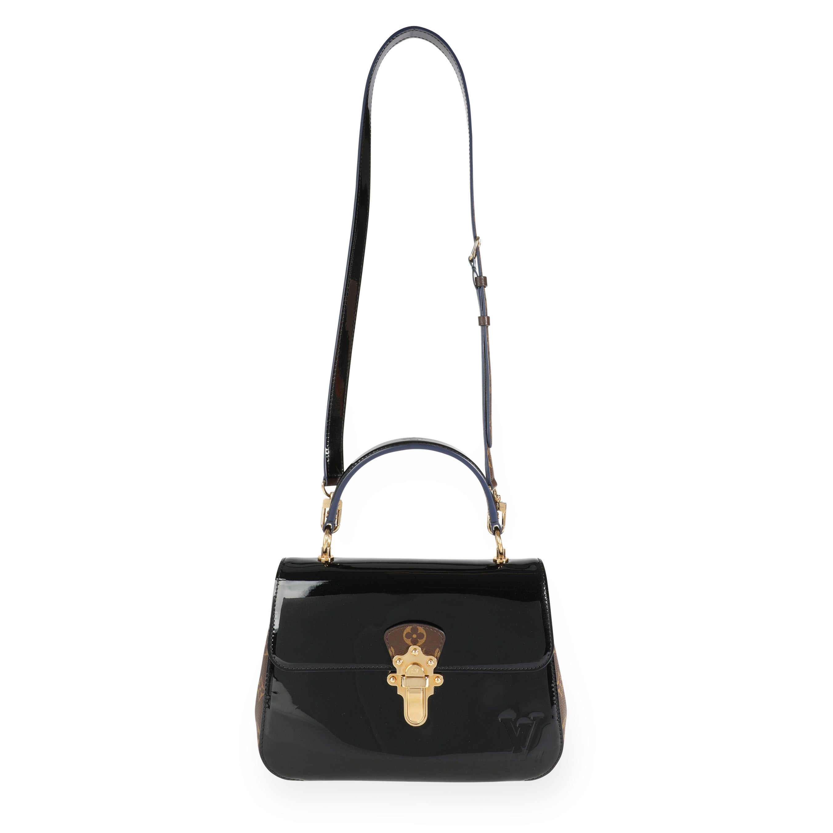 Louis Vuitton Louis Vuitton Black Miroir Vernis & Monogram Canvas Cherrywood PM