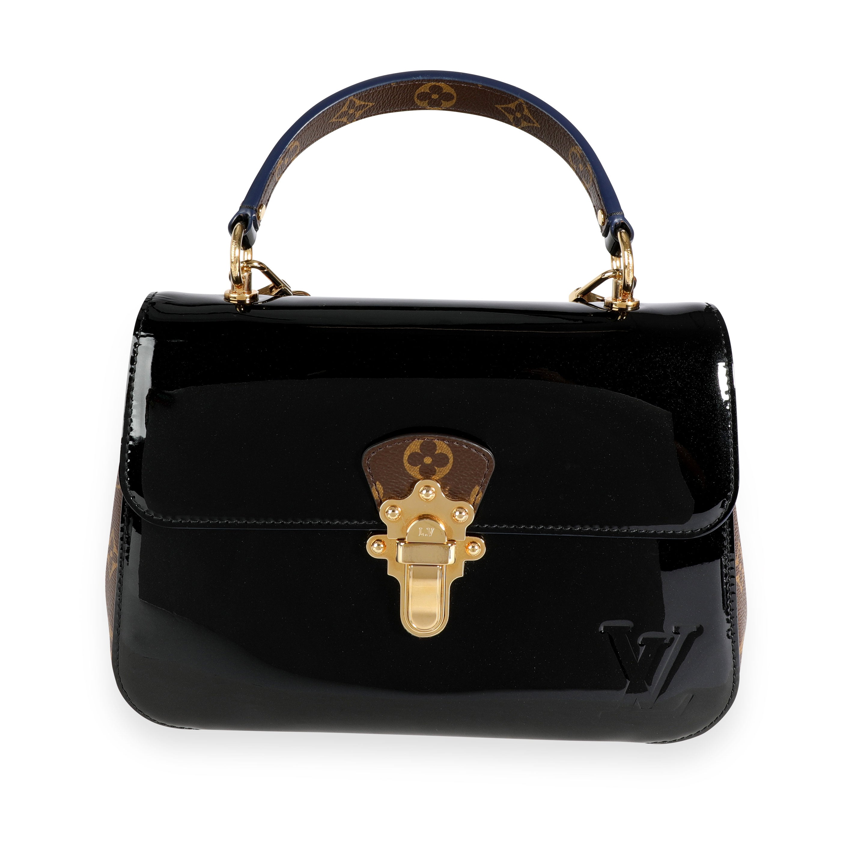 Louis Vuitton Louis Vuitton Black Miroir Vernis & Monogram Canvas Cherrywood PM