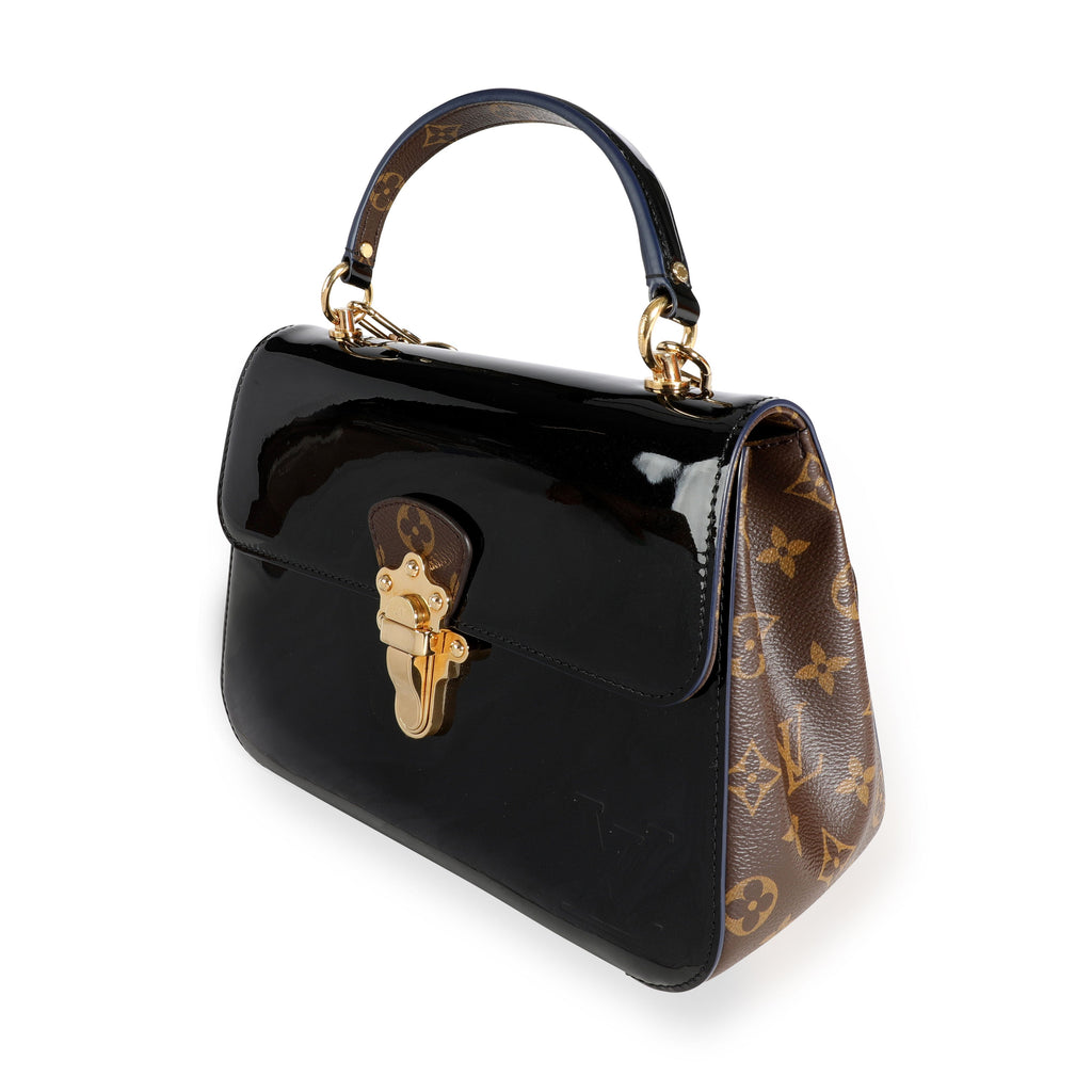 Louis Vuitton Louis Vuitton Black Miroir Vernis & Monogram Canvas Cherrywood PM