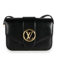 Louis Vuitton Louis Vuitton Black Calfskin LV Pont 9