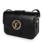Louis Vuitton Louis Vuitton Black Calfskin LV Pont 9