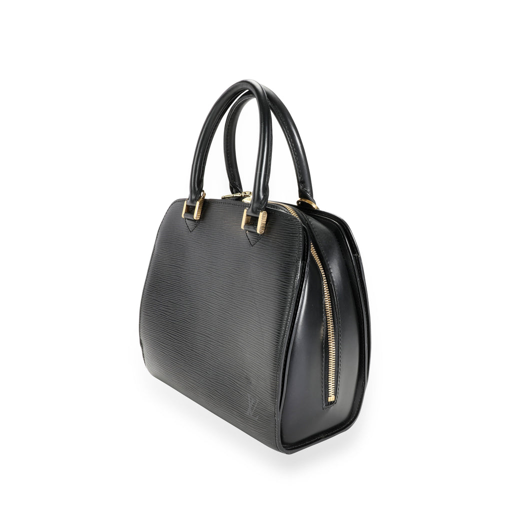 Louis Vuitton Louis Vuitton Black Epi Leather Pont Neuf PM