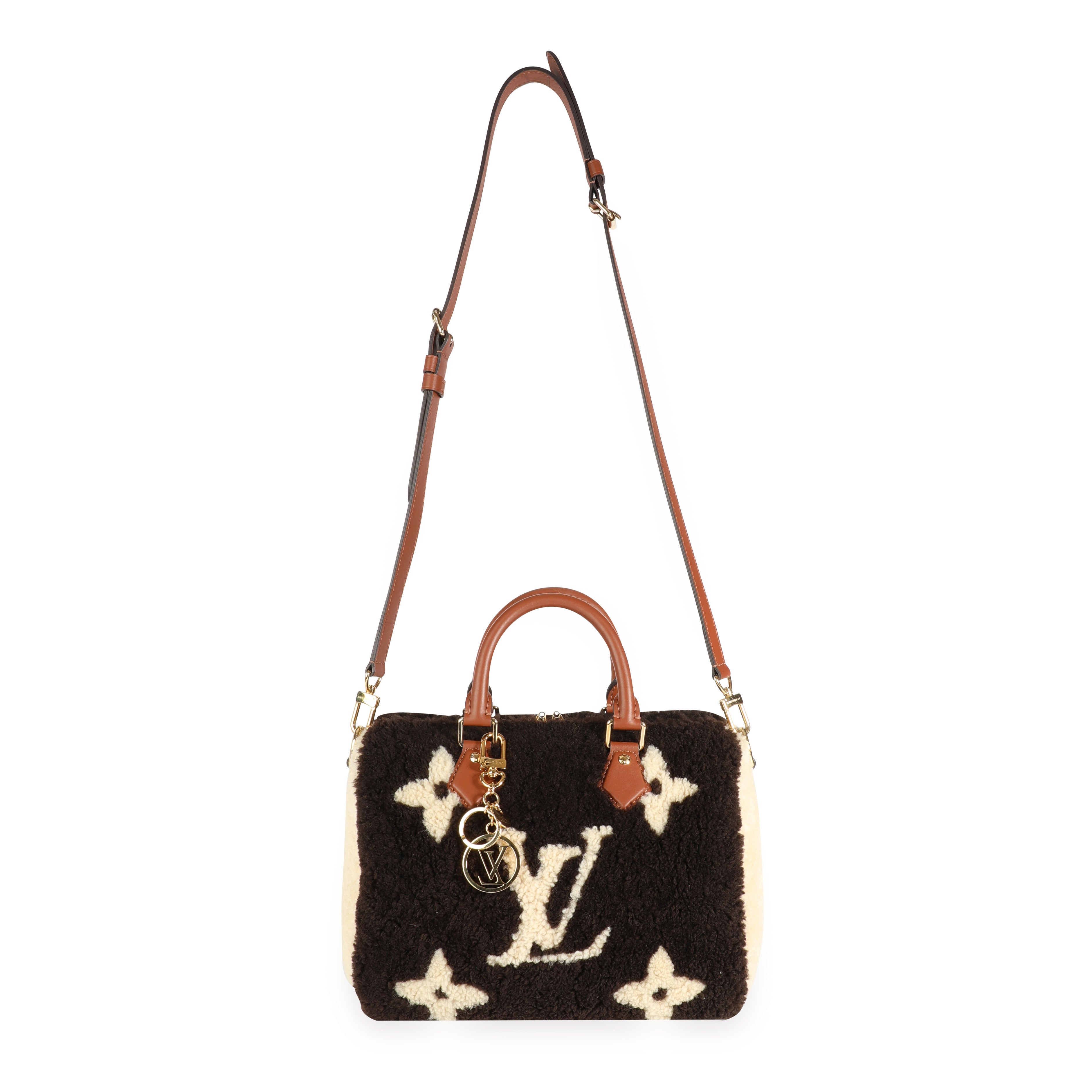 Louis Vuitton Louis Vuitton Limited Edition Giant Teddy Fleece Speedy Bandoulière 25