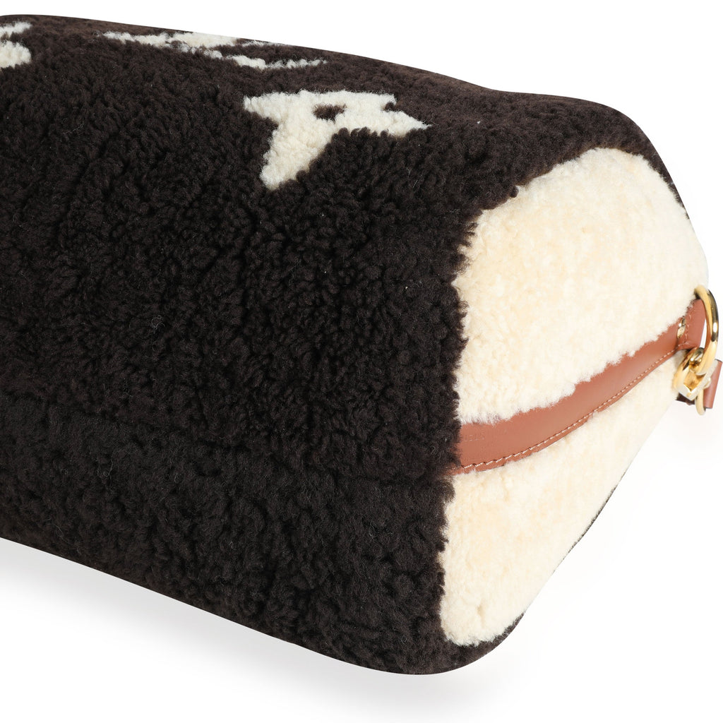 Louis Vuitton Louis Vuitton Limited Edition Giant Teddy Fleece Speedy Bandoulière 25