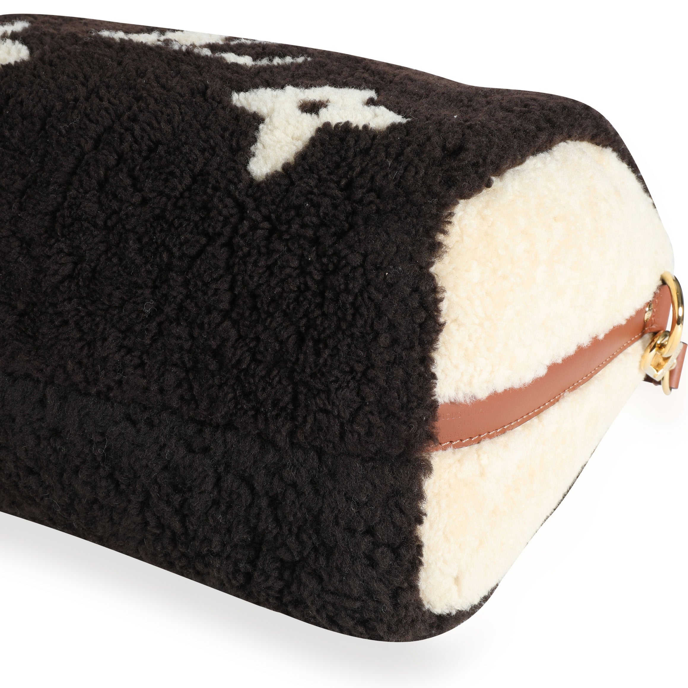 Louis Vuitton Louis Vuitton Limited Edition Giant Teddy Fleece Speedy Bandoulière 25