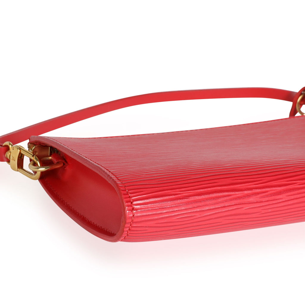 Louis Vuitton Louis Vuitton Coquelicot Epi Leather Pochette Accessoires 24