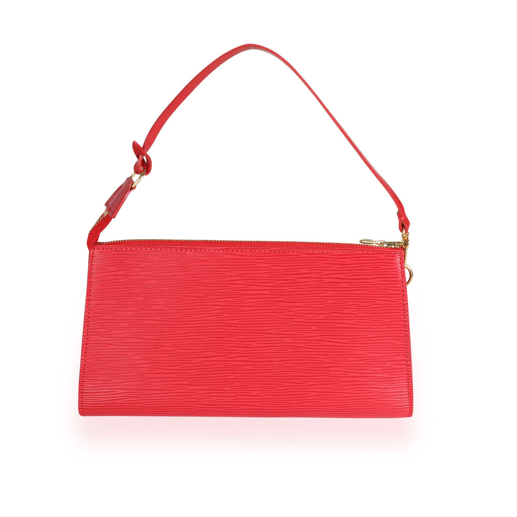 Louis Vuitton Louis Vuitton Coquelicot Epi Leather Pochette Accessoires 24