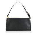 Louis Vuitton Louis Vuitton Black Epi Leather Pochette Accessoires 24