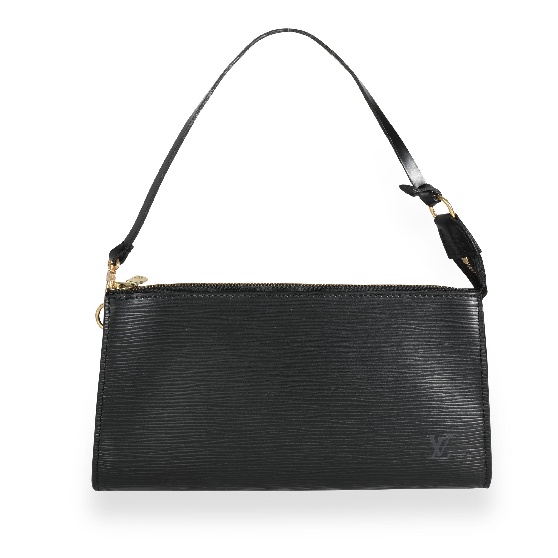 Louis Vuitton Louis Vuitton Black Epi Leather Pochette Accessoires 24
