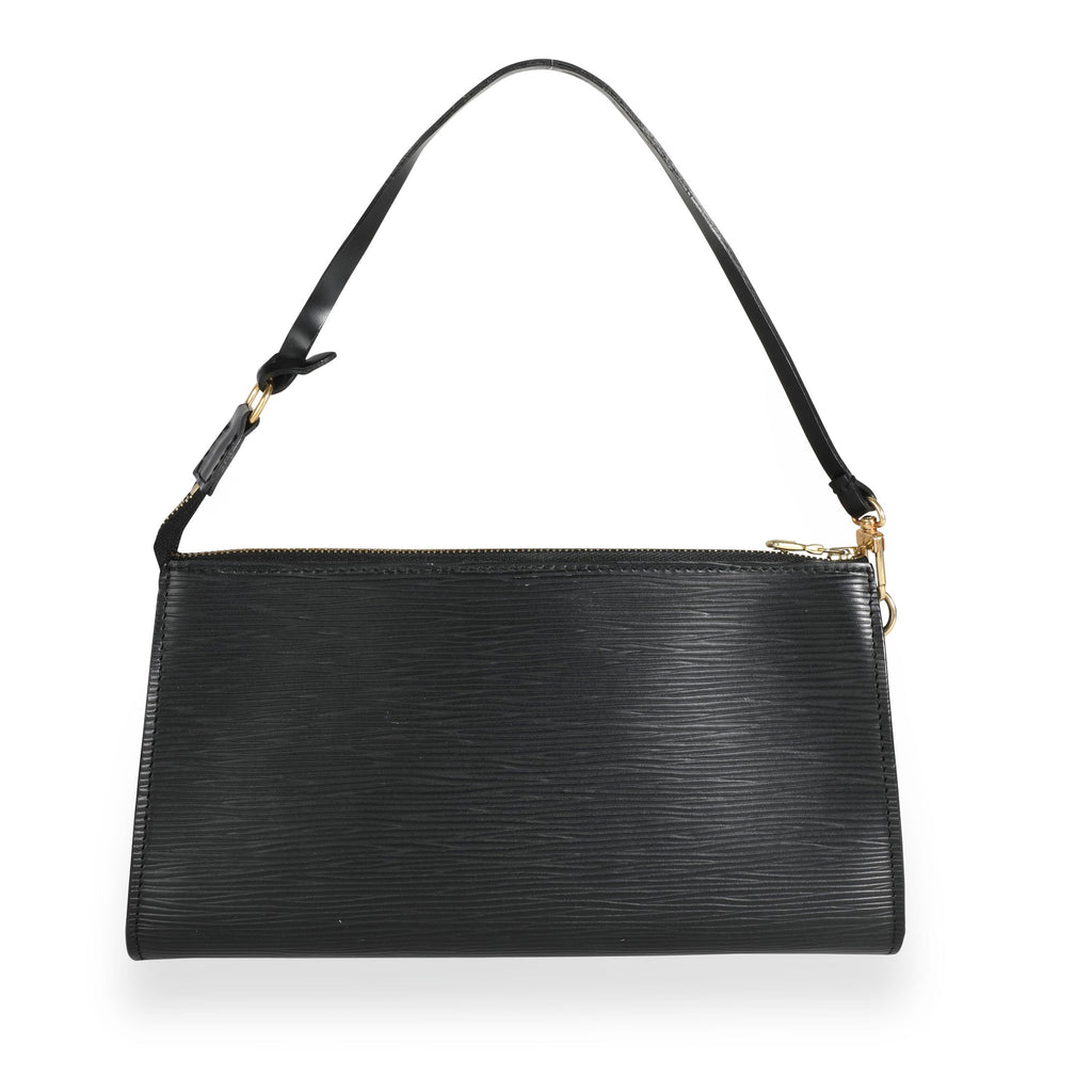 Louis Vuitton Louis Vuitton Black Epi Leather Pochette Accessoires 24
