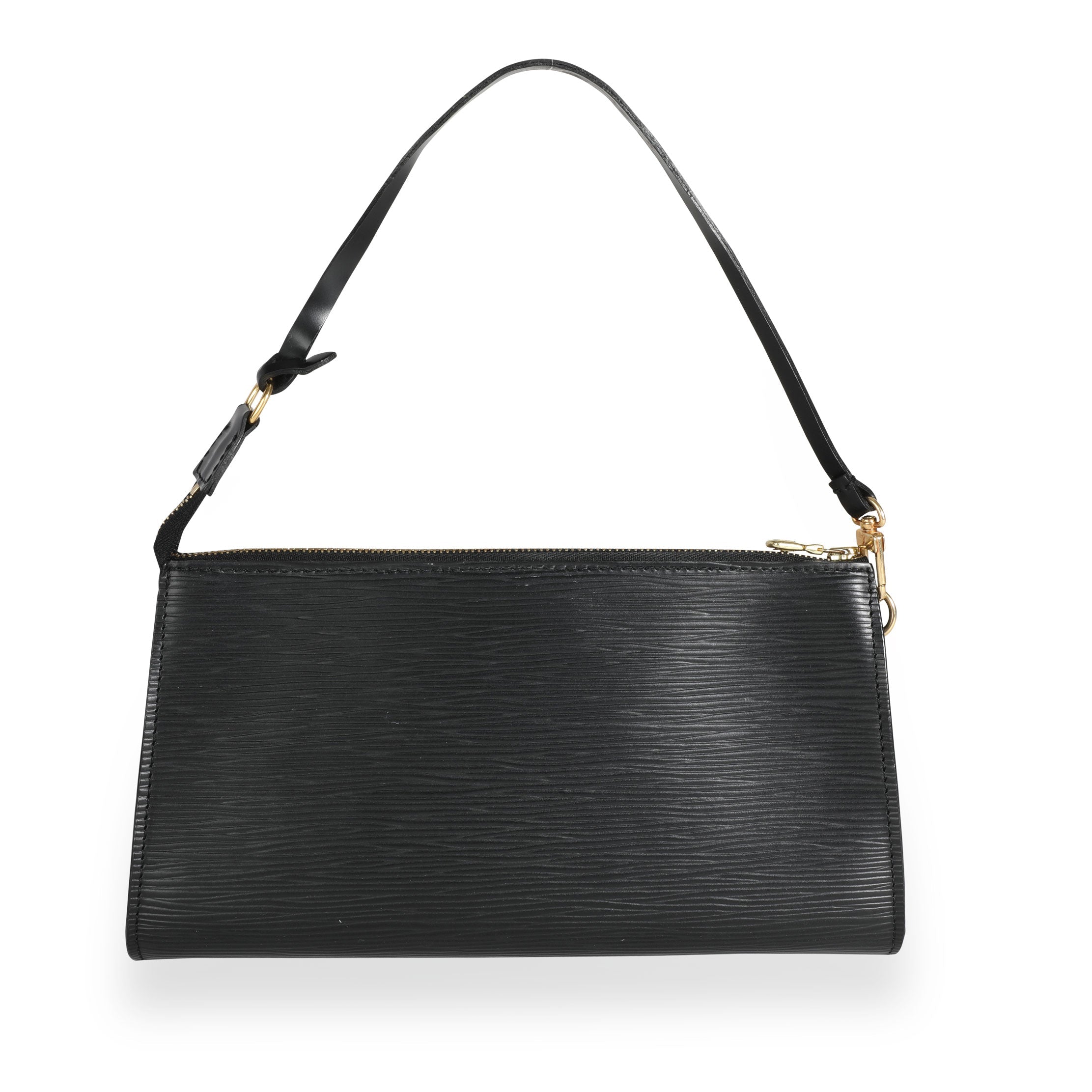 Louis Vuitton Louis Vuitton Black Epi Leather Pochette Accessoires 24