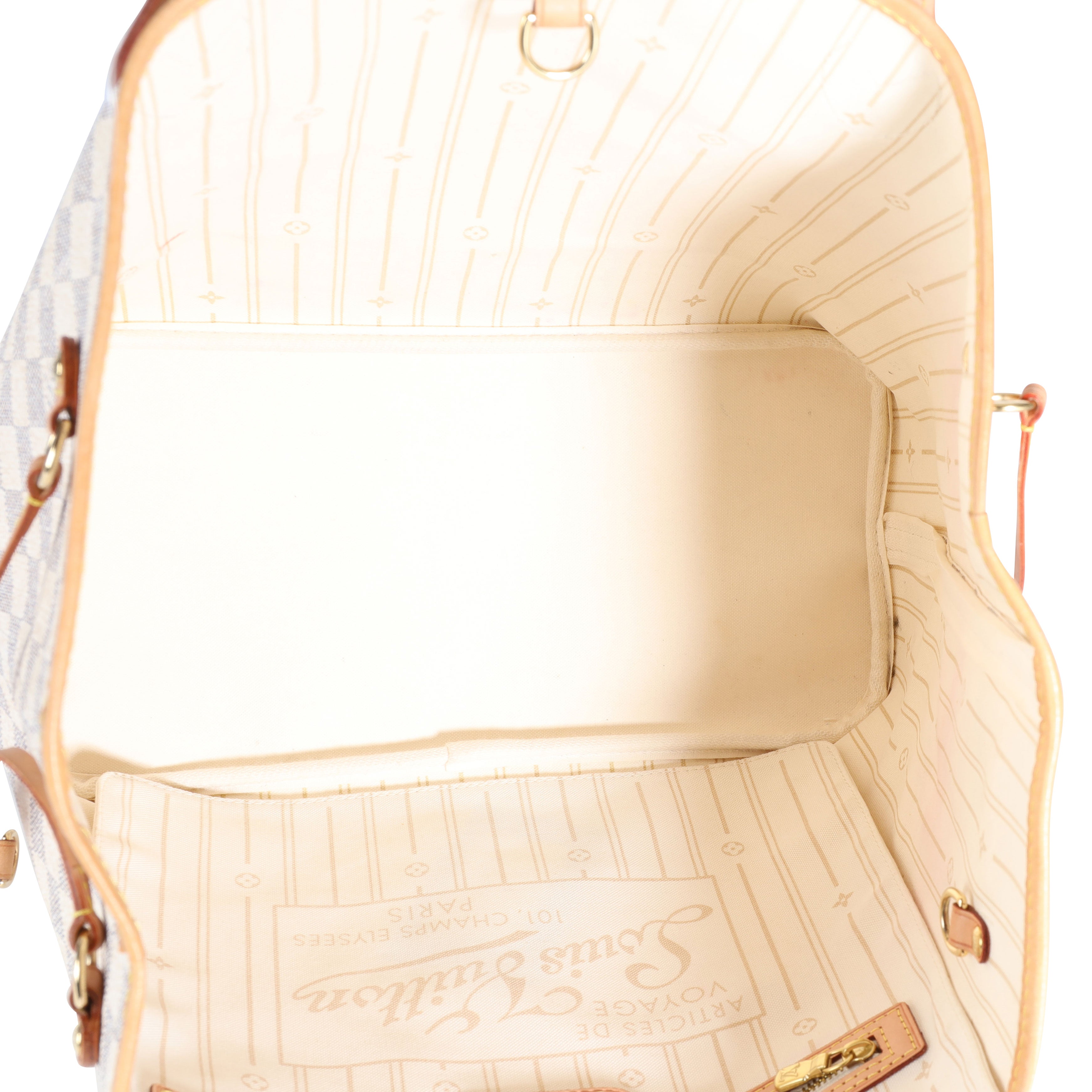 Louis Vuitton Louis Vuitton Damier Azur Neverfull MM