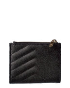 Saint Laurent Monogram Matelassé Leather Card Holder