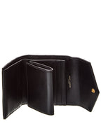Saint Laurent Cassandre Leather French Wallet, Black