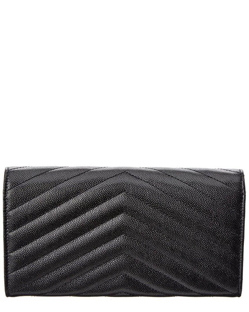 Saint Laurent Large Monogram Matelasse Leather Continental Wallet