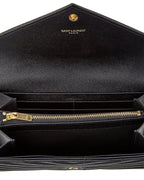 Saint Laurent Large Monogram Matelasse Leather Continental Wallet