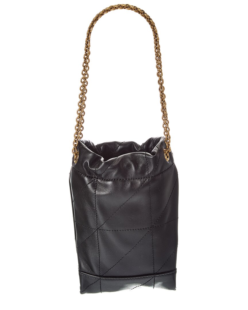 Saint Laurent Mini Leather Bucket Bag