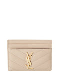 Saint Laurent Monogram Matelasse Leather Card Holder
