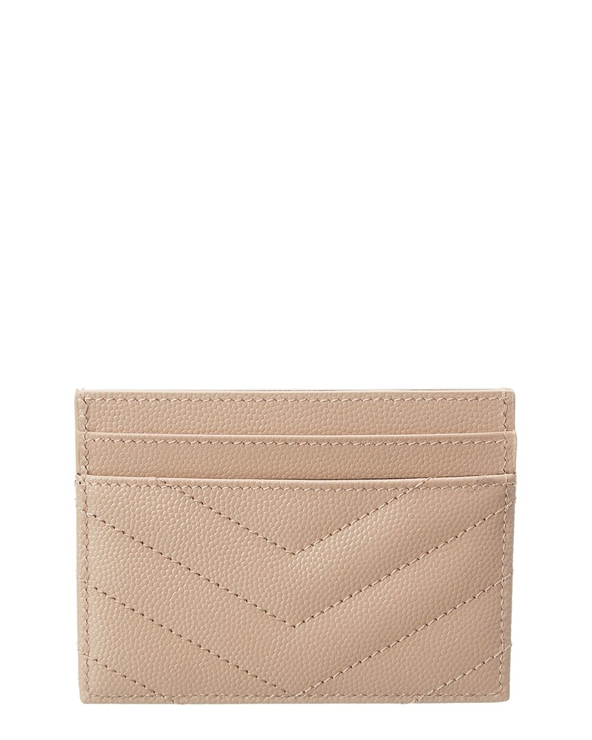 Saint Laurent Monogram Matelasse Leather Card Holder