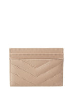 Saint Laurent Monogram Matelasse Leather Card Holder