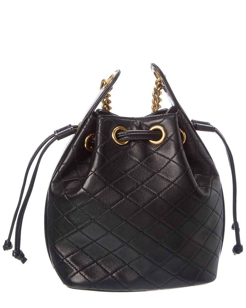 Saint Laurent Joe Mini Quilted Leather Bucket Bag