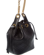 Saint Laurent Joe Mini Quilted Leather Bucket Bag