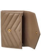 Saint Laurent Small Matelasse Leather Envelope Wallet