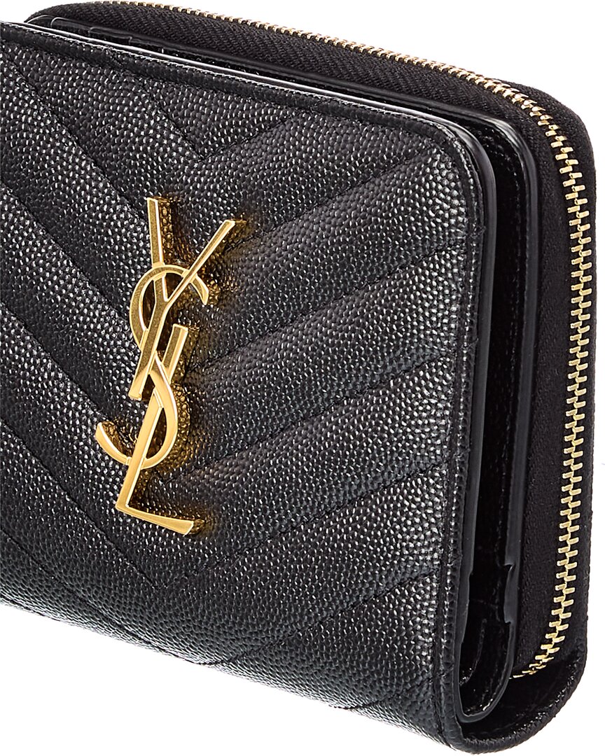 Saint Laurent Monogram Leather Card Case