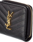 Saint Laurent Monogram Leather Card Case