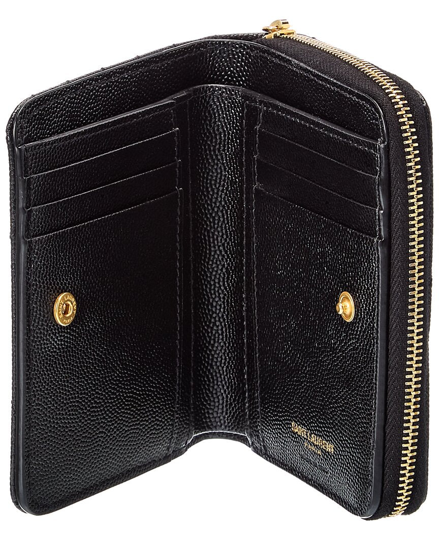 Saint Laurent Monogram Leather Card Case