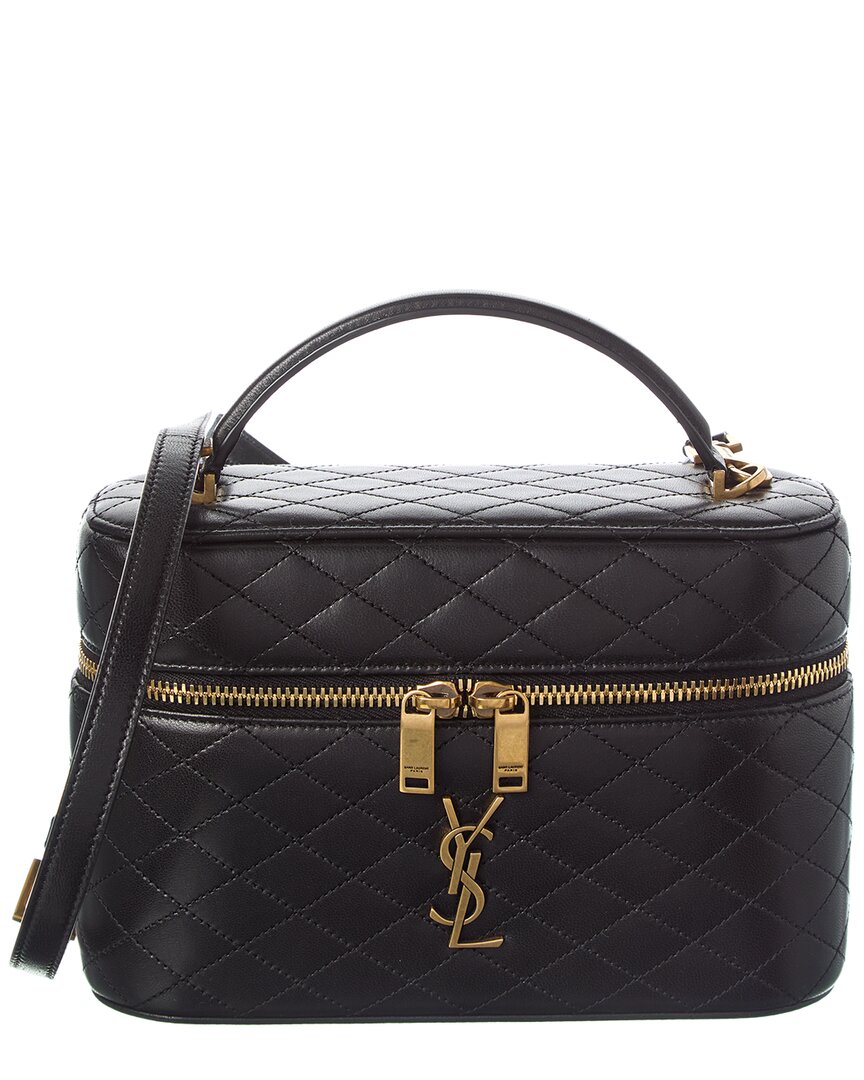 Saint Laurent Gaby Large Leather Cosmetic Case