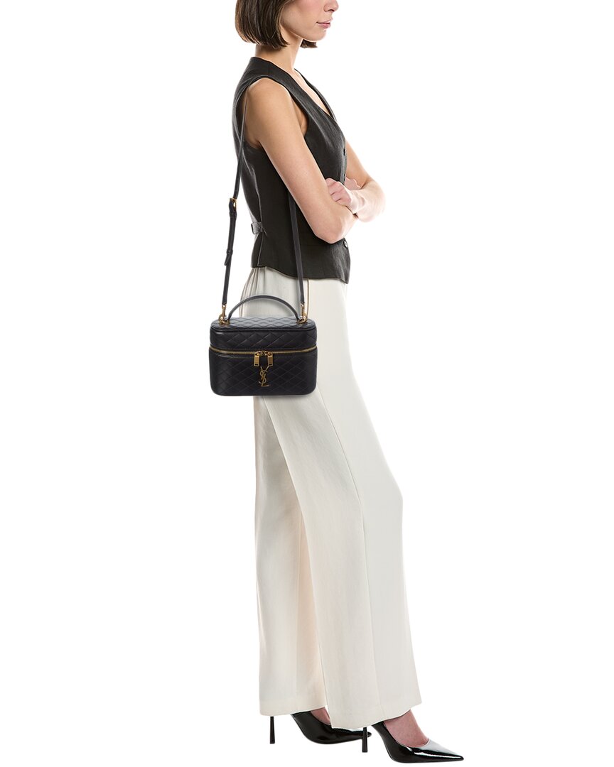 Saint Laurent Gaby Large Leather Cosmetic Case