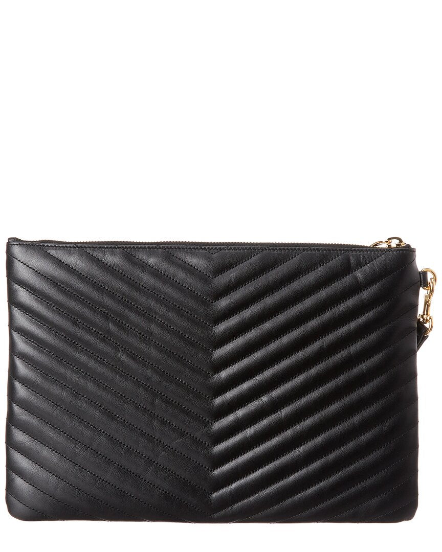 Saint Laurent Monogram Matelasse Leather Tablet Pouch