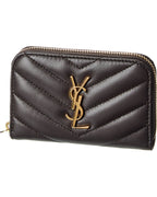 Saint Laurent Cassandre Leather Coin Purse