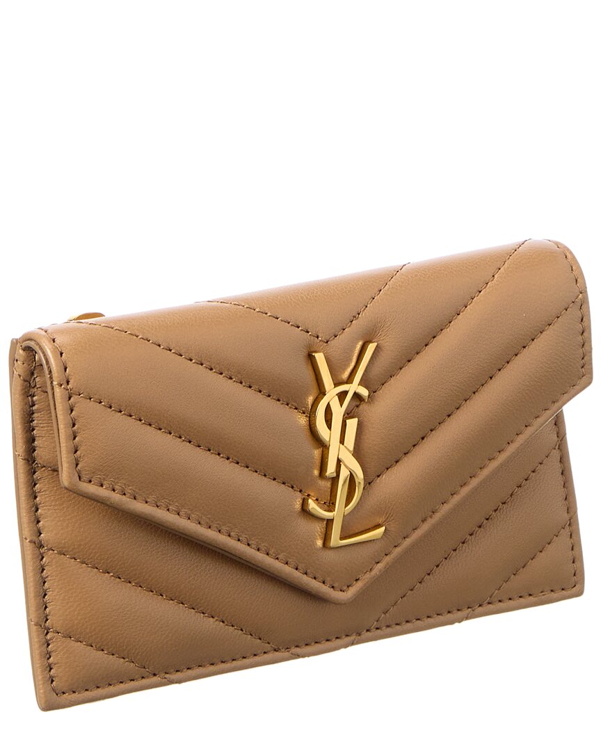 Saint Laurent Cassandre Leather Card Case