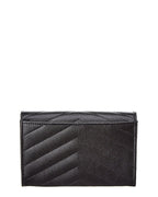Saint Laurent Small Matelasse Leather Envelope Wallet