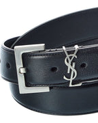 Saint Laurent Monogram Leather Belt