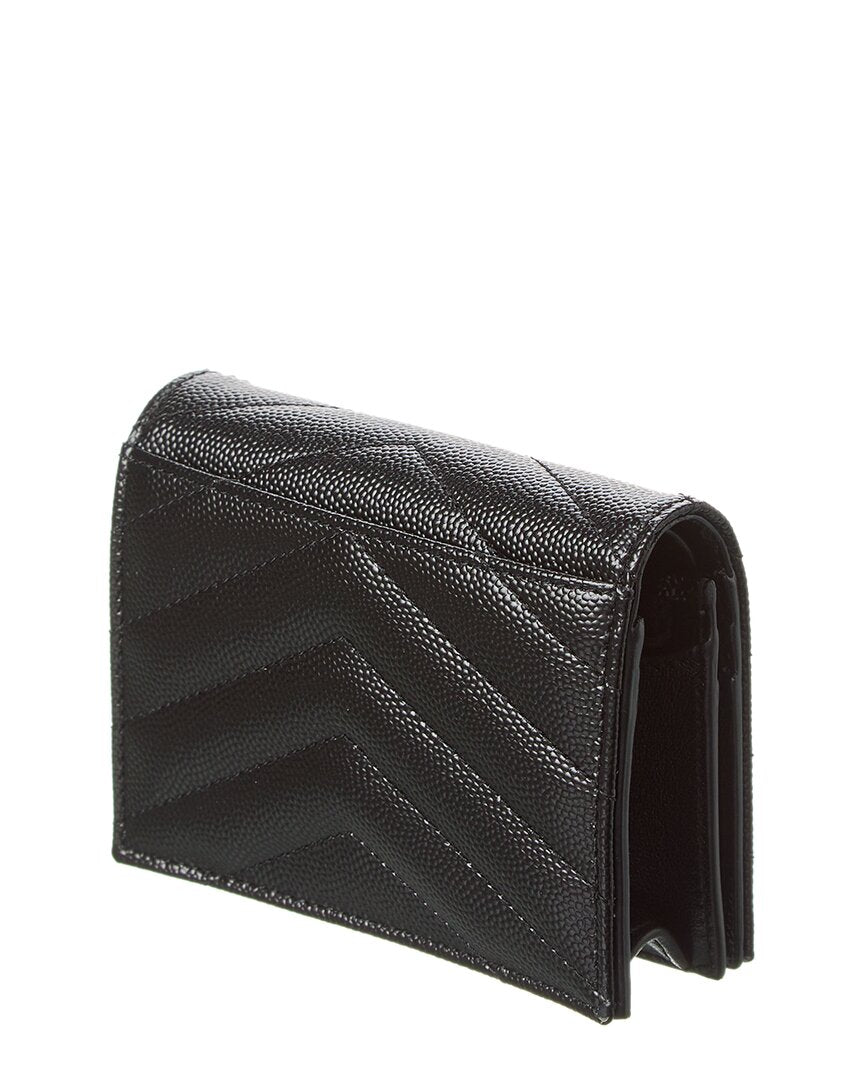 Saint Laurent Cassandre Leather Coin Purse
