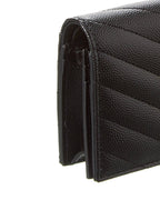 Saint Laurent Cassandre Leather Coin Purse