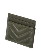 Saint Laurent Monogram Matelasse Leather Card Holder