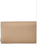 Saint Laurent Uptown Embossed Leather Wallet On Chain