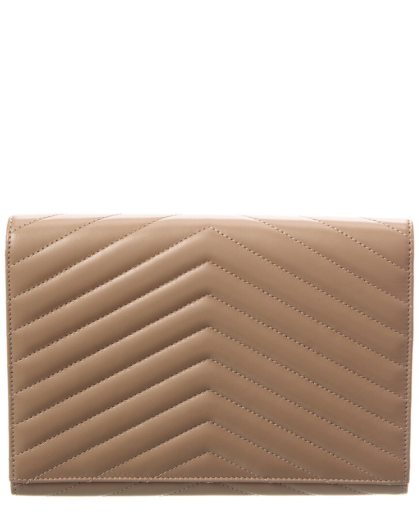 Saint Laurent Cassandre Leather Pouch