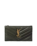 Saint Laurent Cassandre Leather Card Case