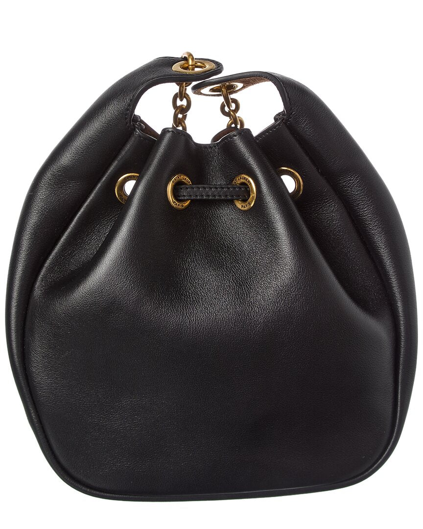 Saint Laurent Cassandre Leather Bucket Bag