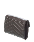 Saint Laurent Small Matelasse Leather Envelope Wallet