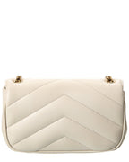 Saint Laurent Loulou Mini Leather Wallet On Chain