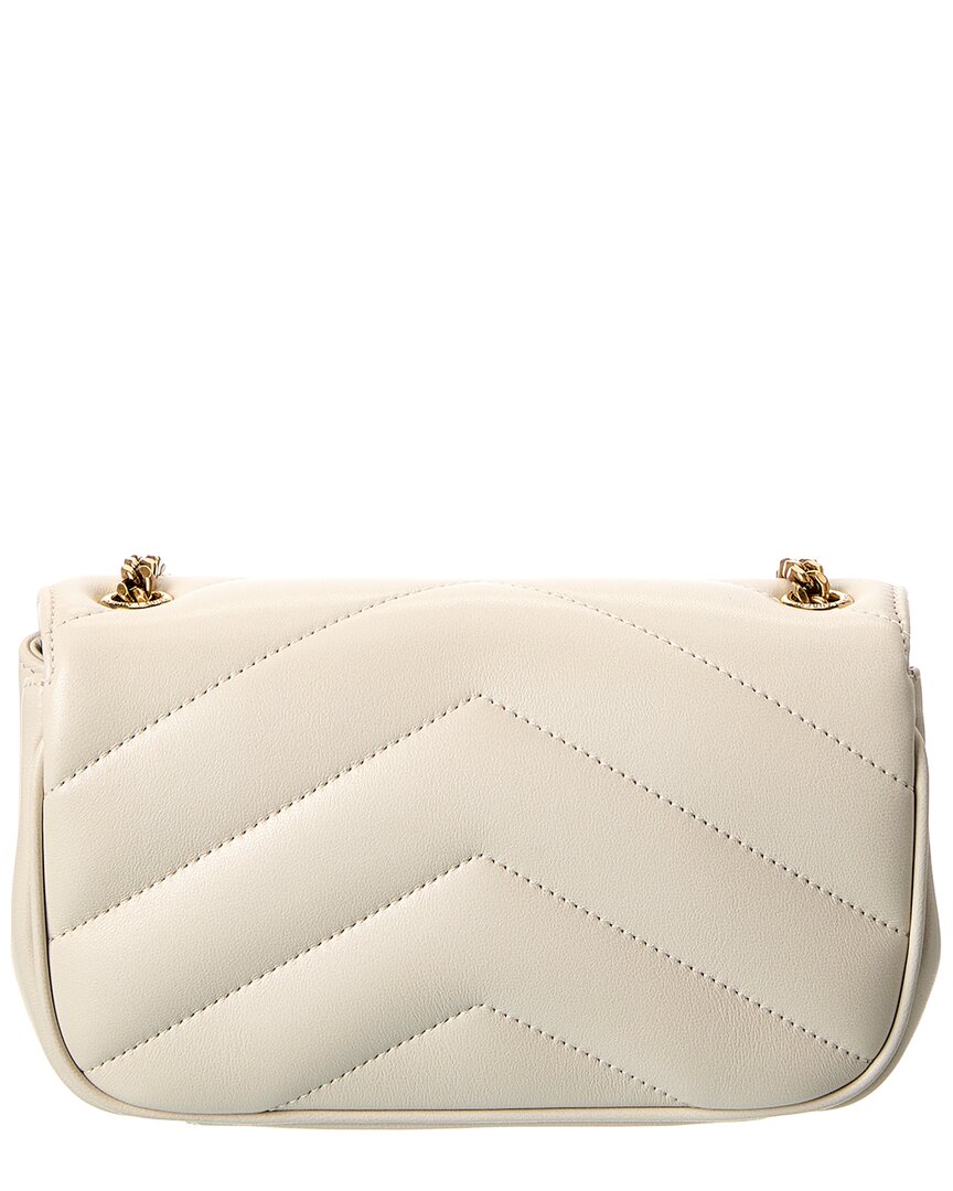 Saint Laurent Loulou Mini Leather Wallet On Chain