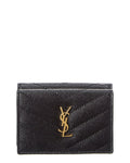 Saint Laurent Cassandra Leather French Wallet