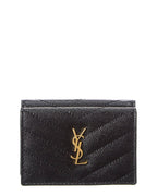 Saint Laurent Cassandra Leather French Wallet