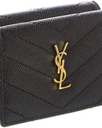 Saint Laurent Cassandra Leather French Wallet